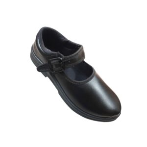 Girls school shoes Black Durolite-www,stepupfashions.com