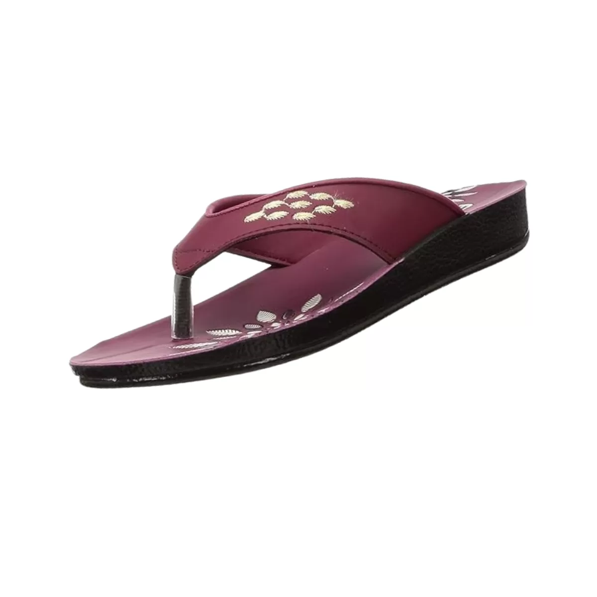 Flite 64 maroon beige women slippers