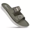 "WALKAROO Women's Olive Sandals with Soft Cushion Footbed and Buckles".