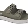 "WALKAROO Women's Olive Sandals with Soft Cushion Footbed and Buckles".