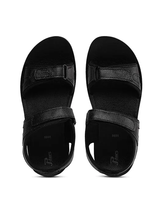 PARAGON Boy's Kids P-Toes Black Sandal school full black